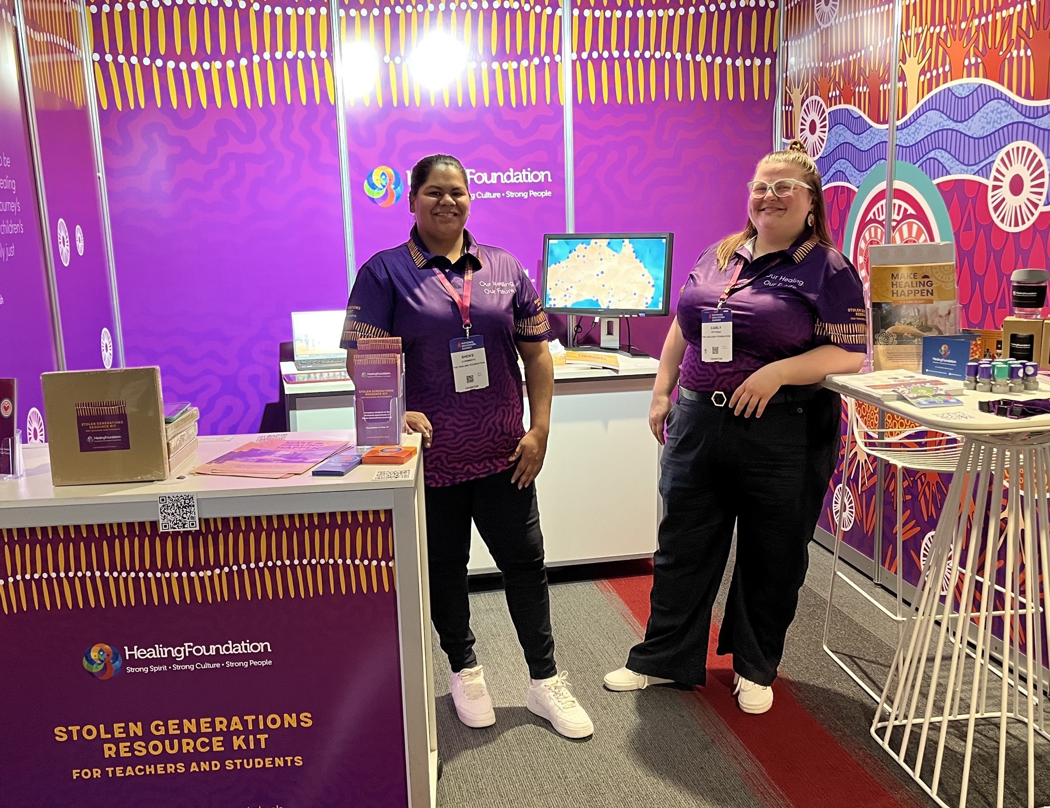 The Healing Foundation stand at the National Education Summit